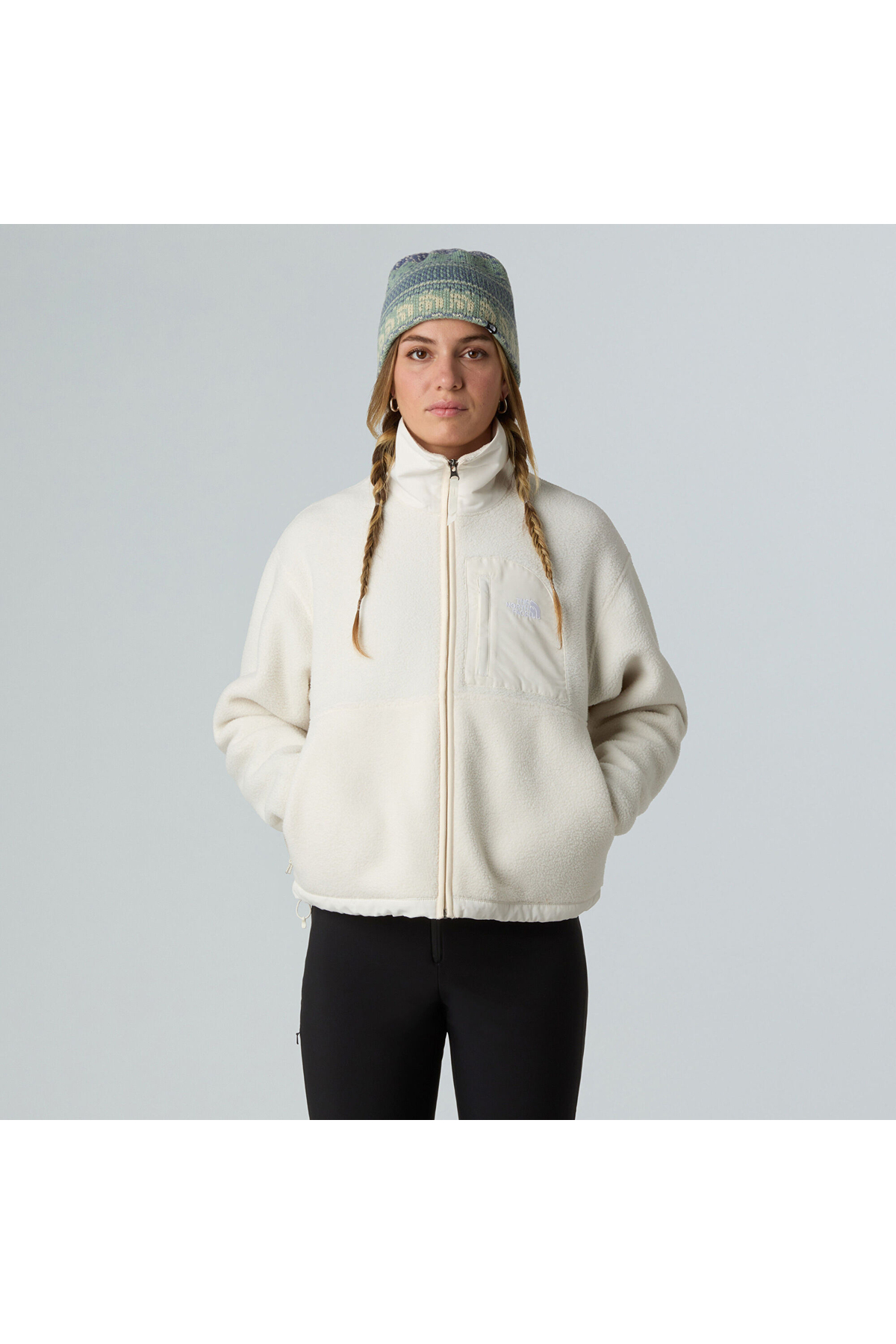 THE NORTH FACE Yumiori Off Peak Full-Zip Kadın Mavi Outdoor Polar NF0A8EUZE1I1