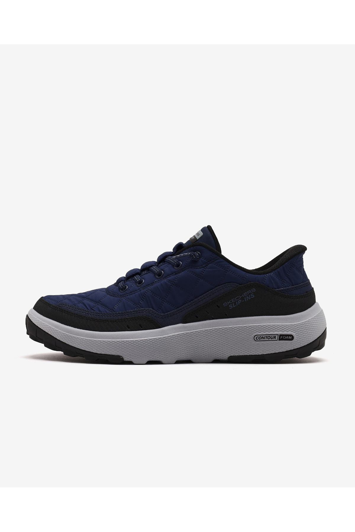 کفش‌های فضای باز مردانه سرمه‌ای مدل COZY FIT مدل URBAN EXPLORE کد 237664 NVBK اسکچرز کفش پیاده روی SKECHERS