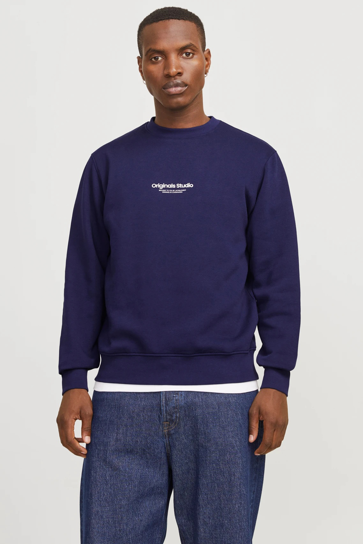 سویشرت مردانه یقه گرد Jorvesterbro مدل SWEAT کد 12241694 جک اند جونز سویشرت Jack & Jones