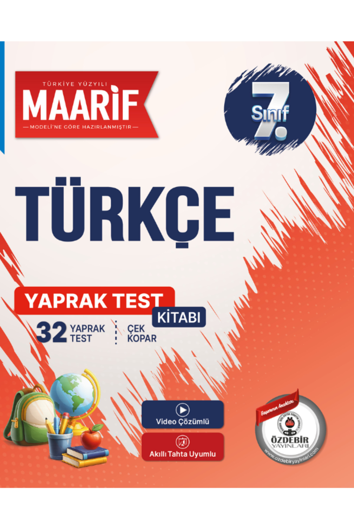 ÖZDEBİR YAYINEVİ 7.Sınıf Türkçe 32 Yaprak Test (Maarif Modeli'ne