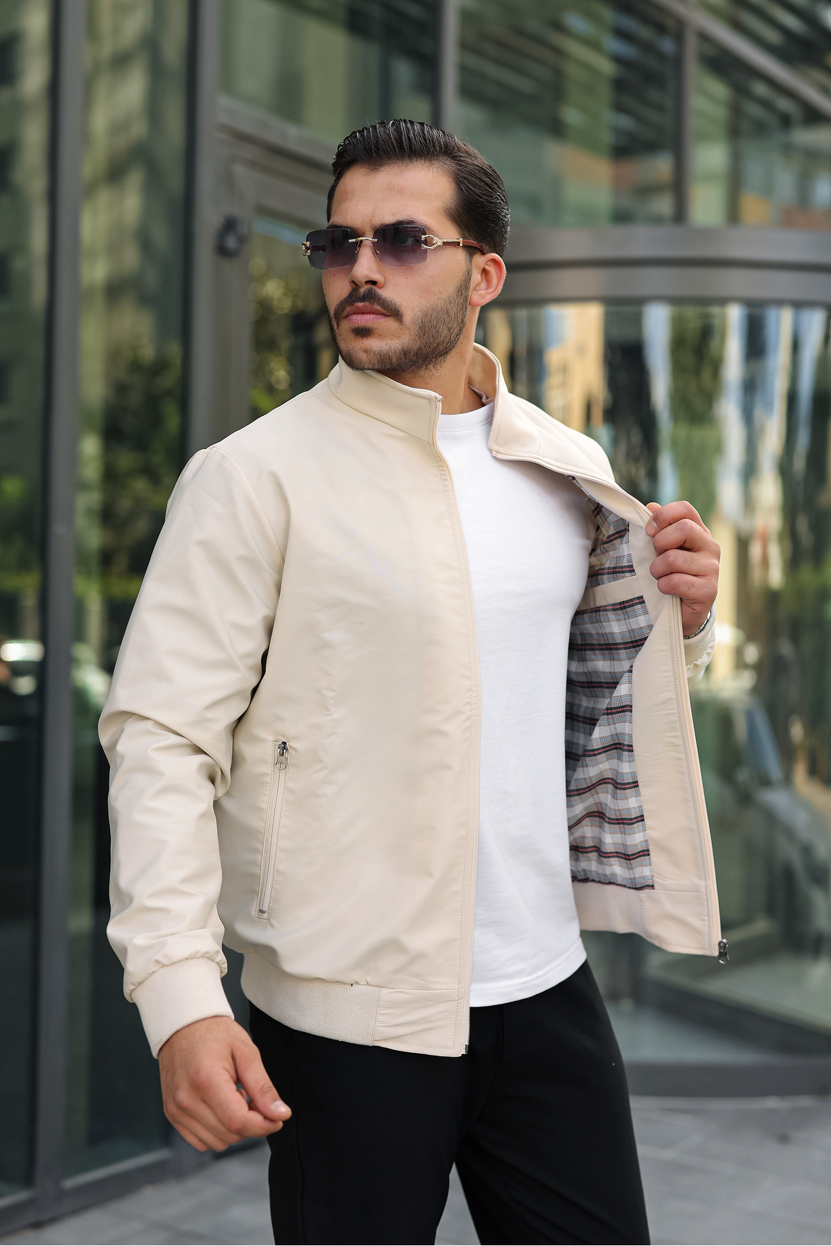 کاپشن مردانه فصلی URBAN 02 — بژ — تصویر 2 از 4