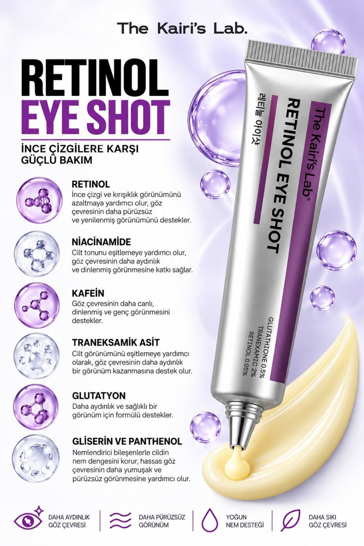ست مراقبت ۲ عددی ضد چروک و سفت کننده و روشن کننده دور چشم و صورت Retinal Shot & Retinol Eye Shot