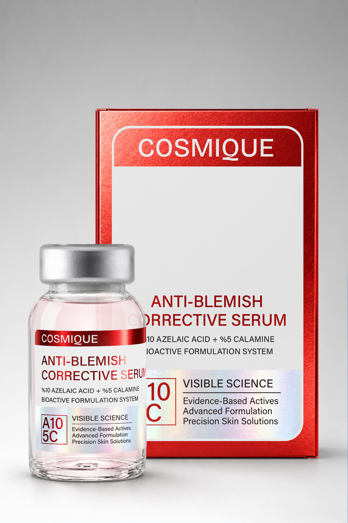%10 Azelaik Asit + %5 Kalamin - Kızarıklık Karşıtı ve Akne Eğilimli Ciltlere Uygun Cilt Bakım Serumu 25 ml — CSM002 — تصویر 6 از 6