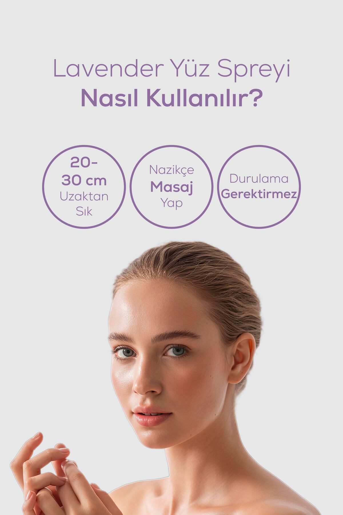 Nemlendirici ve Yatıştırıcı Yüz Spreyi 100 ml | Lavanta, Allantoin, Hidrolize Kolajen, Panthenol — KZMNTG0060 — تصویر 6 از 7