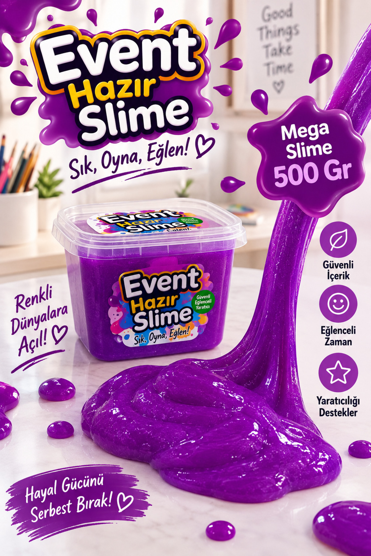 EVENT Slime Mega Jumbo Boy 500 Gr Test Raporludur