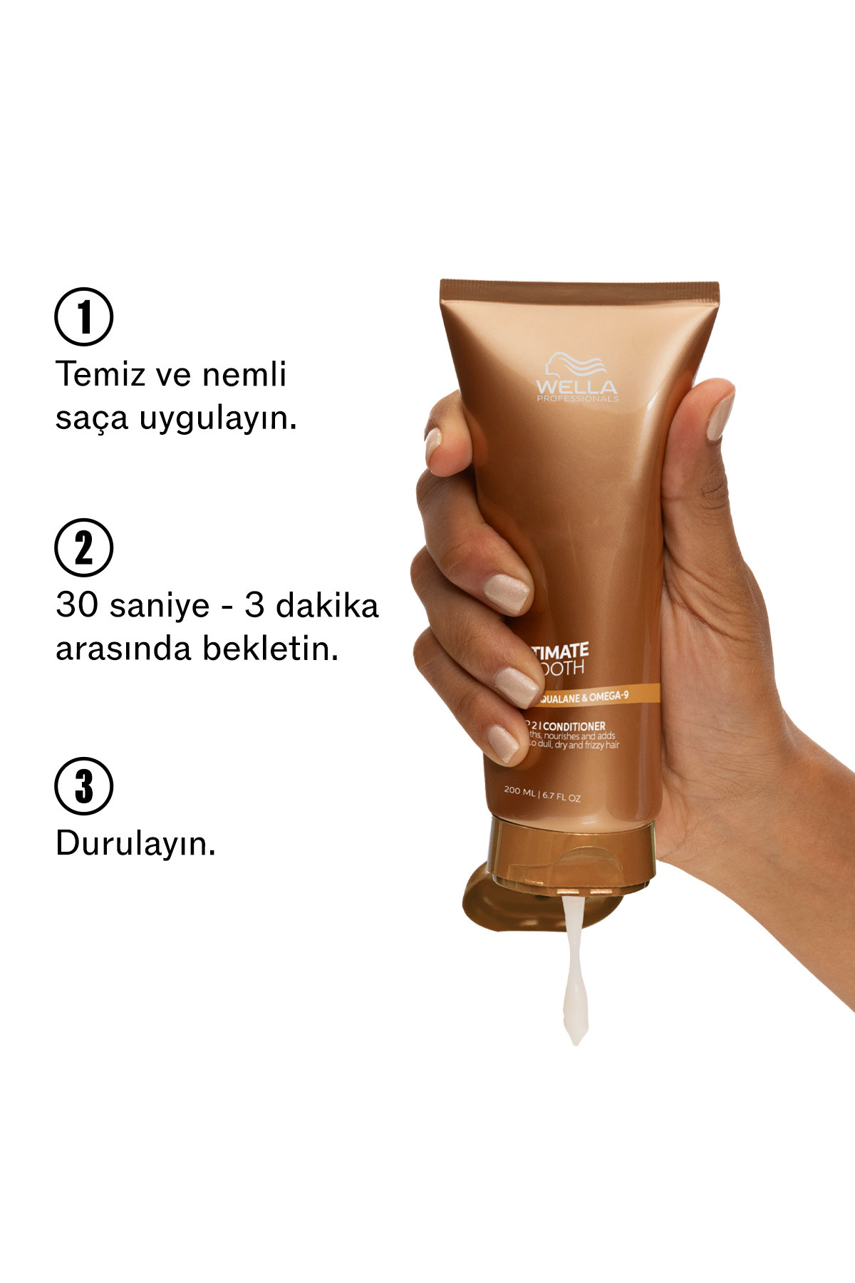 Ultimate Smooth Kuru, Mat ve Elektriklenen Saçlar İçin Saç Bakım Kremi 200 ML — 4064666945286 — تصویر 5 از 8