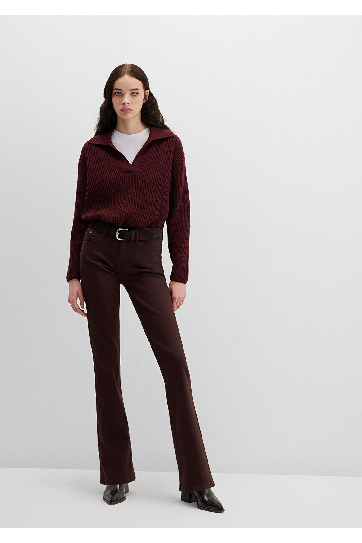 Molly Everday Kahverengi Gabardin Pantolon 1013691199
