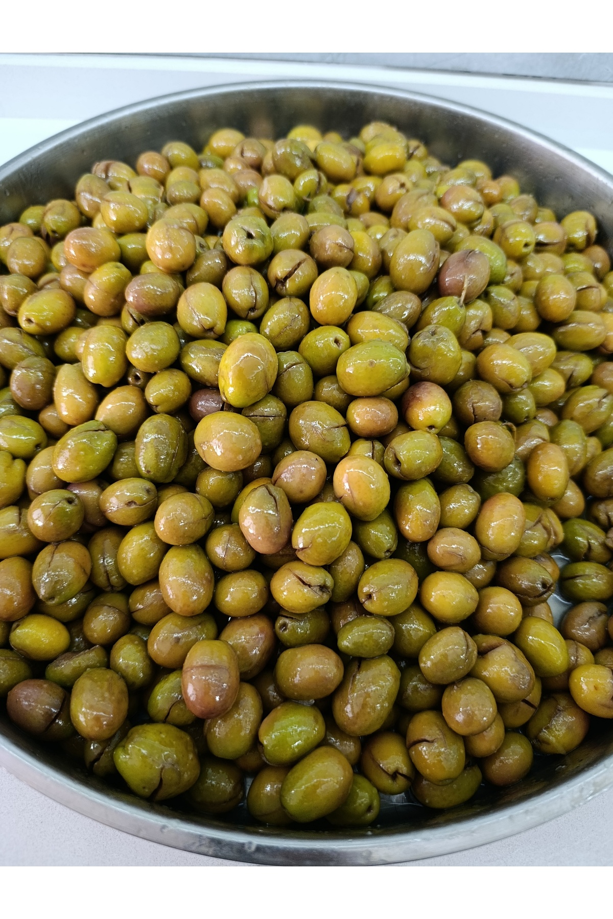 BY ZEYTUNİX GARDEN Yeşil Taş Kırma Zeytin 1 kg (Kendin Ekşile