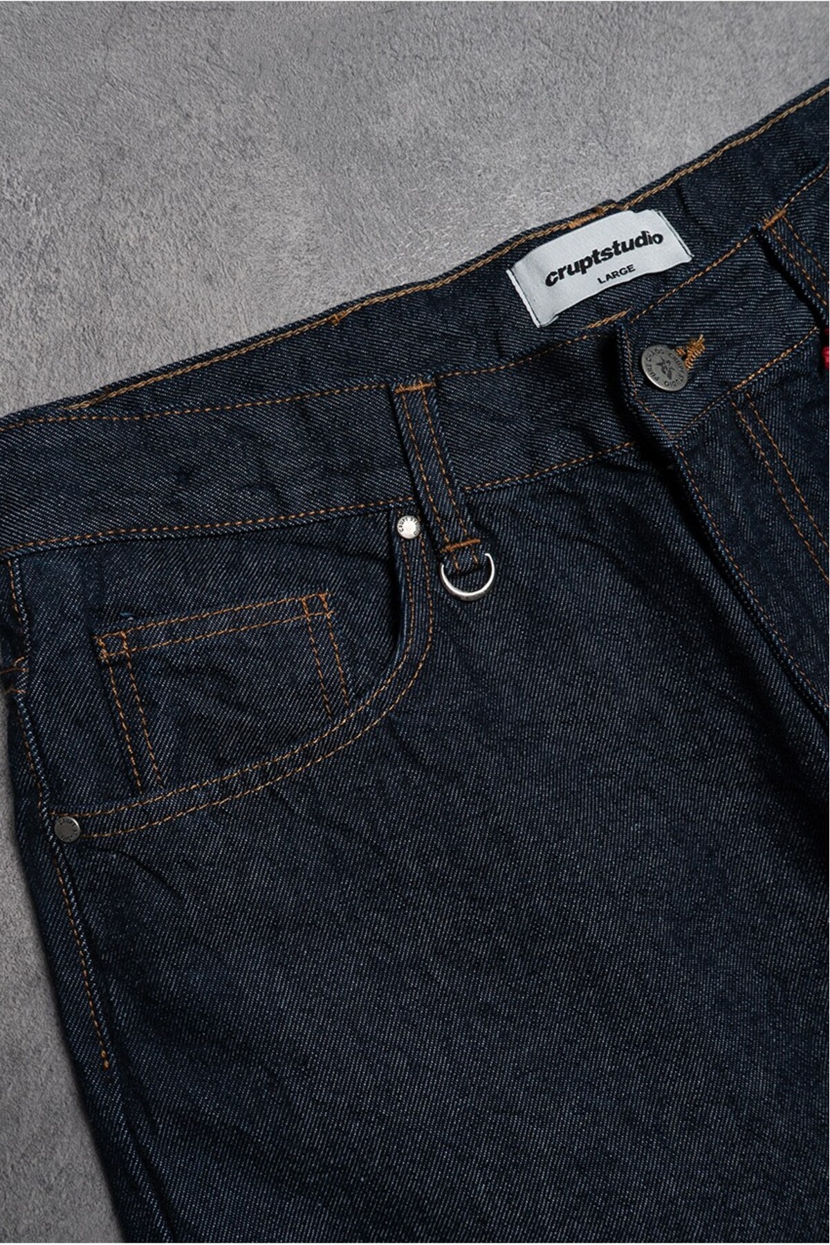 Mass Cut Super Baggy Erkek Jean Pantolon — رنگارنگ CR1012LCSR — تصویر 7 از 8
