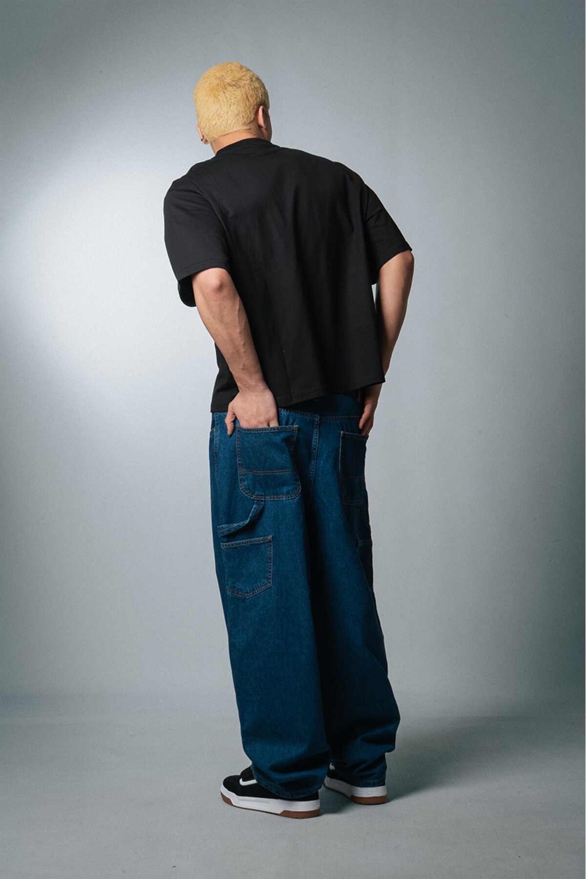 جین مردانه Streetcrafted Blue Carpenter Super Baggy — رنگارنگ CR1017MV — تصویر 7 از 8