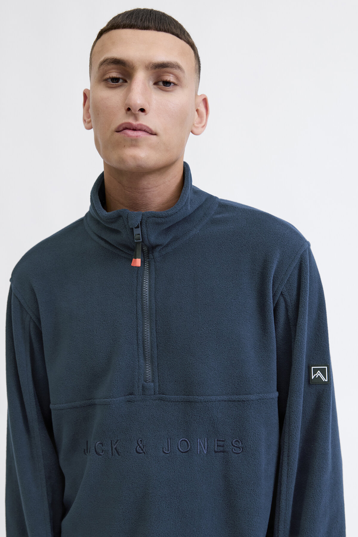Jack & Jones Jack Jones Jjalpes Half Zıp Fleece Jacket Aw25 Erkek