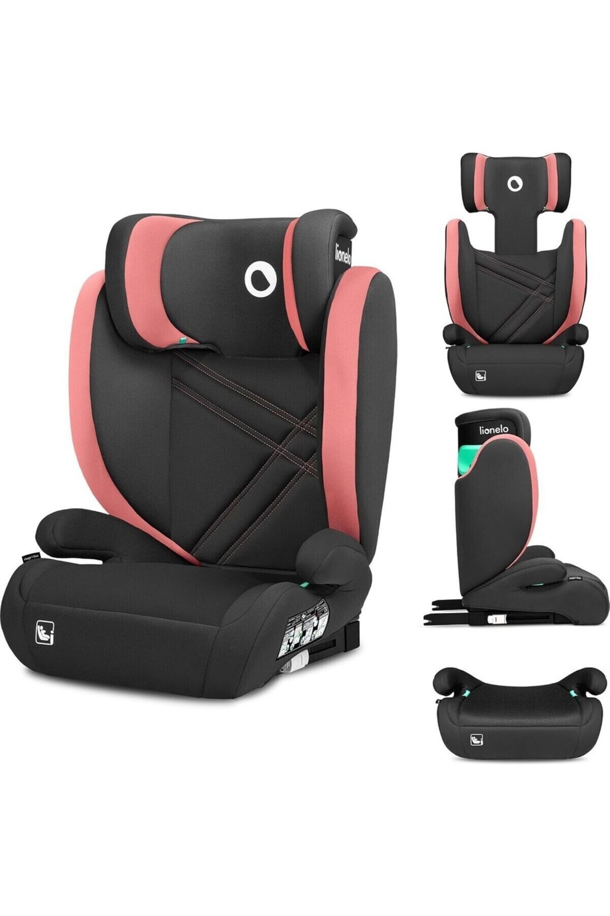 Lionelo Hugo i-Size Oto Koltuğu ISOFIX, Ayarlanabilir Başlık, 100 150 cm