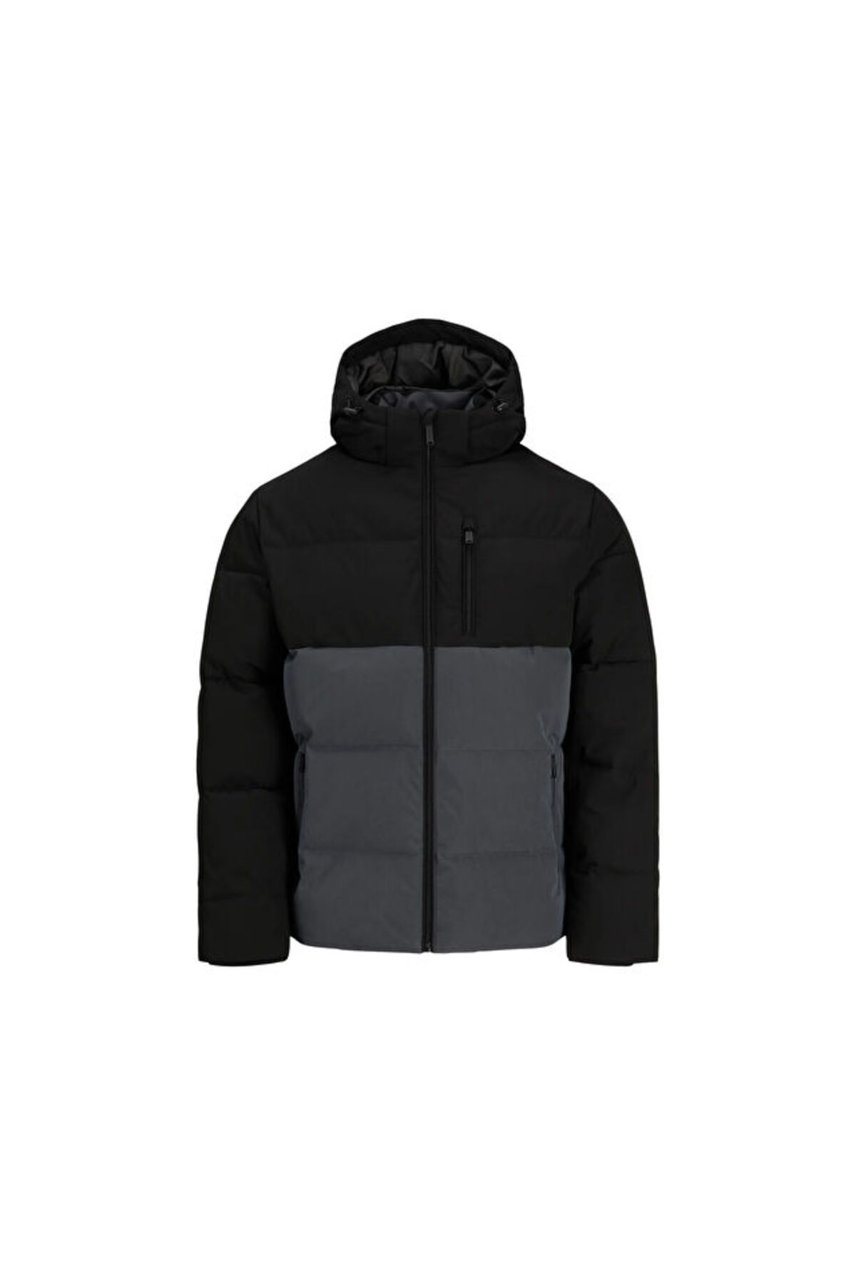 کاپشن راحتی مردانه جک جونز مدل JJEBECKS PUFFER SN کد 12298858-خاکستری آسفالت جک اند جونز کاپشن Jack & Jones