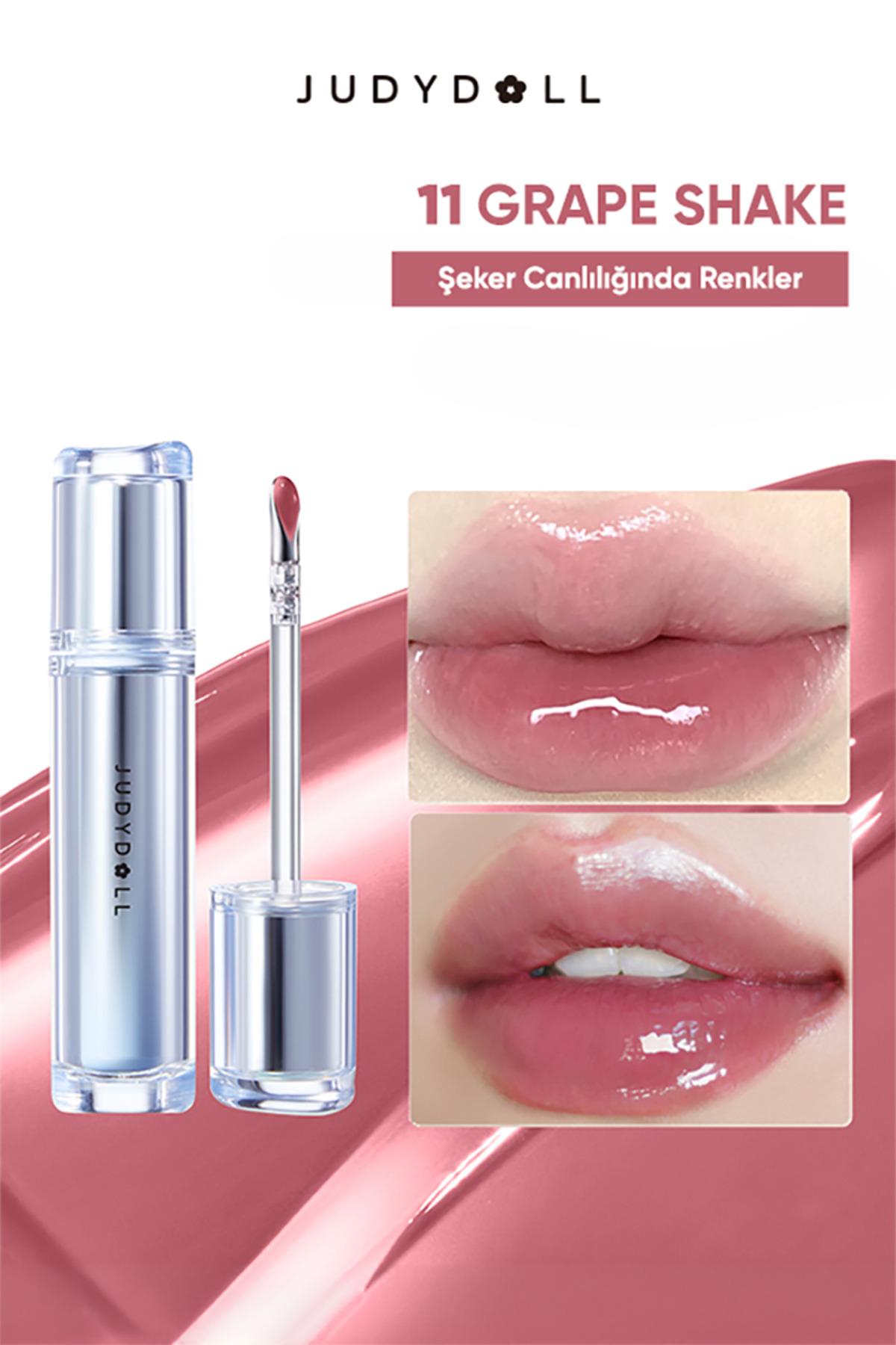 Ice Watery Lip Gloss Nem Veren Parlak Dudak Parlatıcısı 11 Grape Shake — بنفش AU2600120 — تصویر 3 از 8