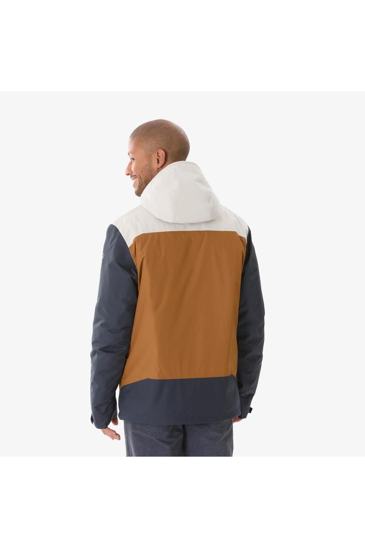 Quechua Erkek Outdoor Su Geçirmez Kar Montu/Kışlık Mont - Bej/Kahverengi - NH500 -10 °C — بژ 331992 — تصویر 3 از 8