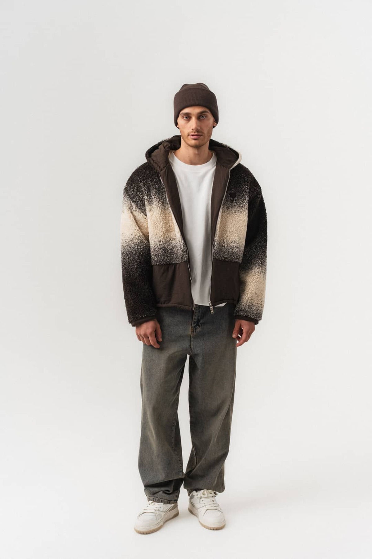 Grayscale Fermuarlı Polar Mont — نارنجی 8258 — تصویر 6 از 7
