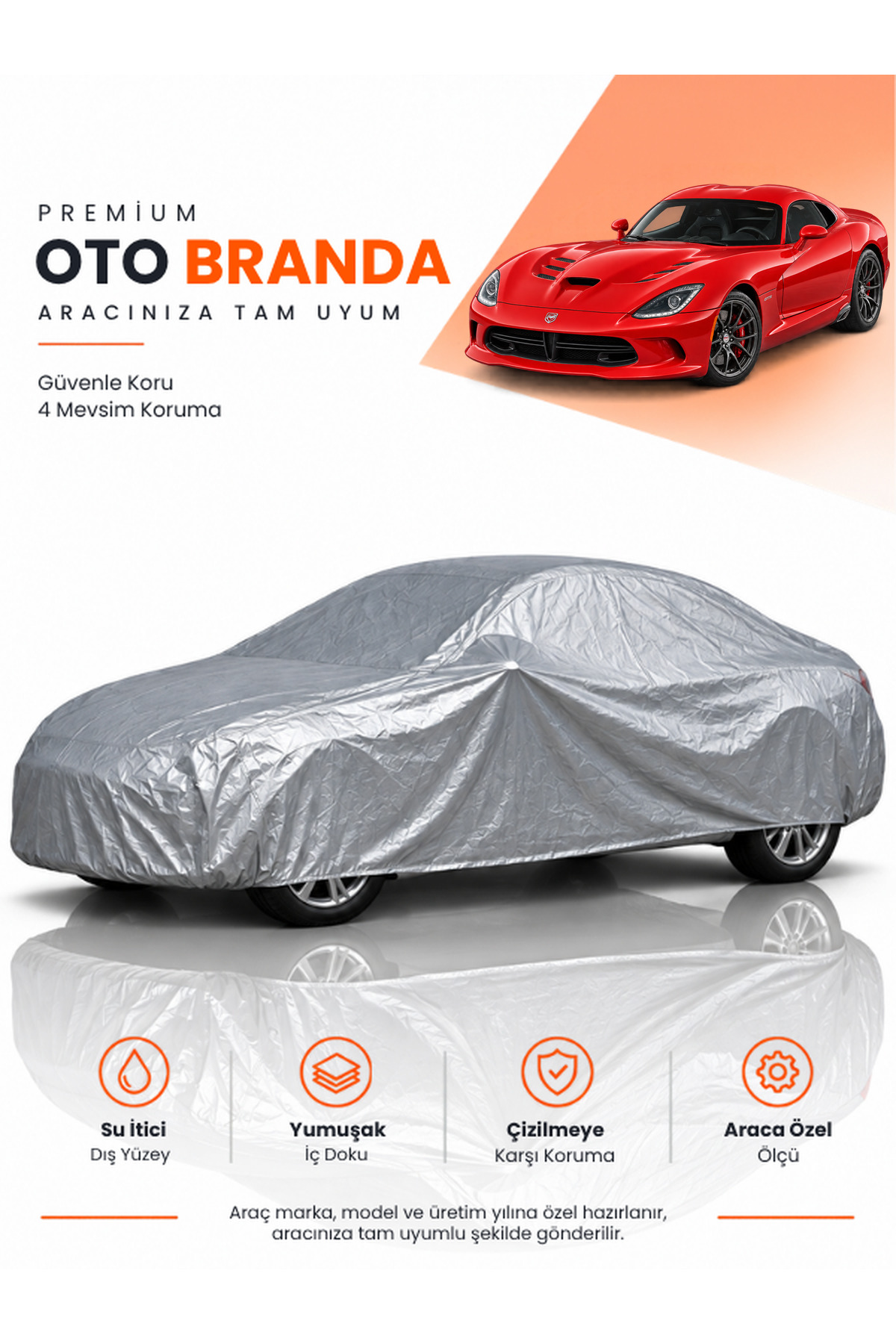 DODGE VİPER (2013-2017) COUPE Uyumlu Araba Brandası Oto Branda Araba Örtüsü Araç Çadırı
