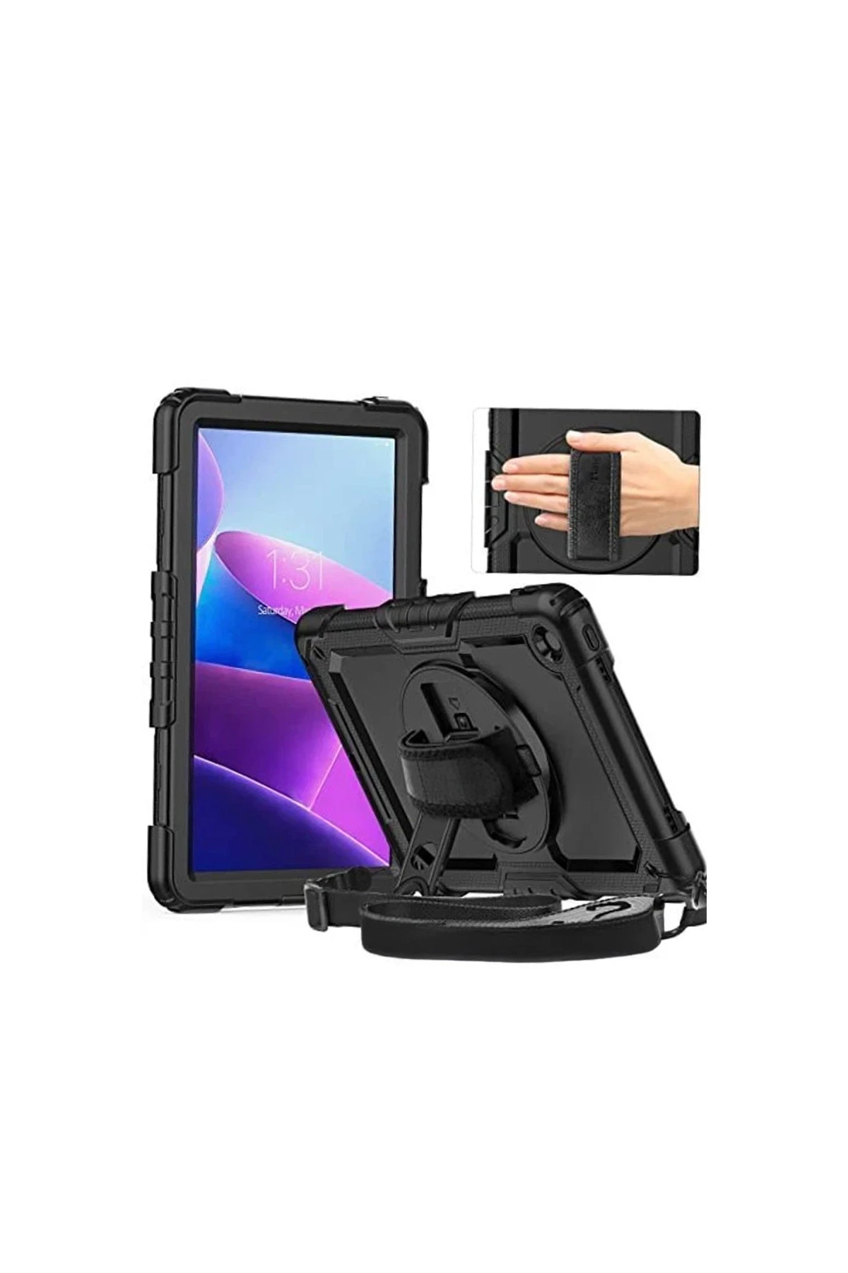 EMVERA Huawei MatePad SE 11 Kılıf Amazing Tablet Kapak - Siyah