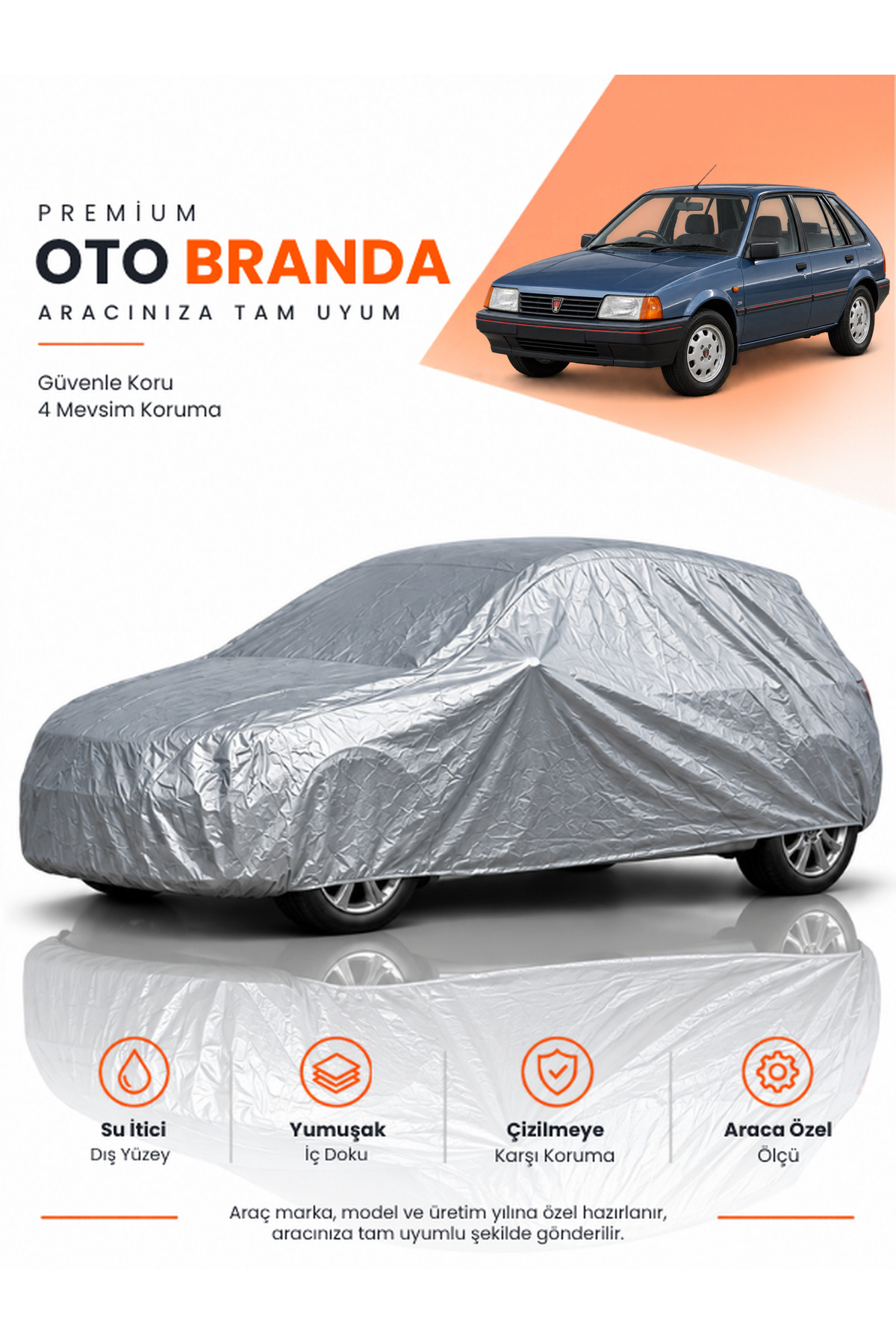 ROVER 200 (1989-1995) HATCHBACK Uyumlu Araba Brandası Oto Branda Araba Örtüsü Araç Çadırı