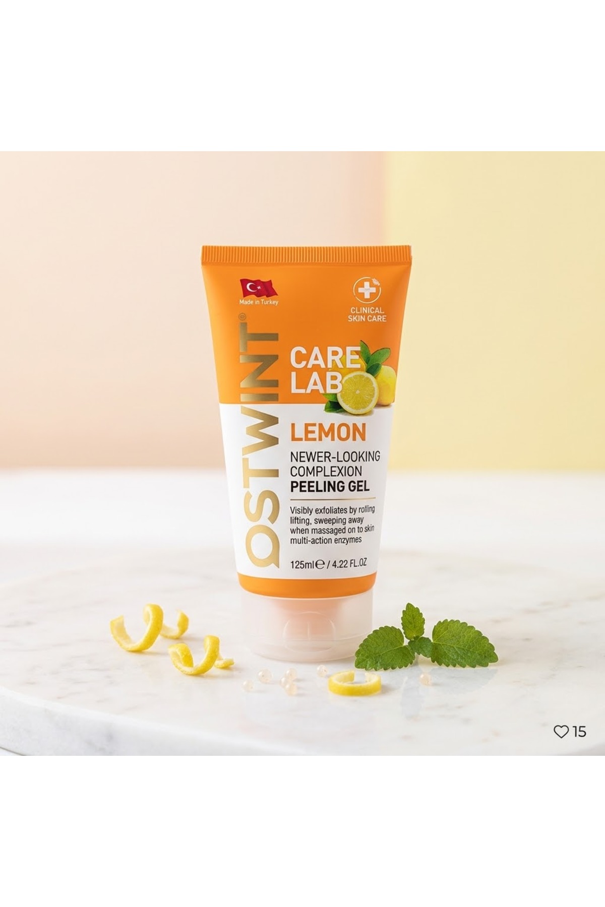 ژل لایه بردار لیمو Care Lab (ژل لایه بردار صورت با عصاره لیمو - 125 میلی لیتر) — R1929 — تصویر 2 از 3