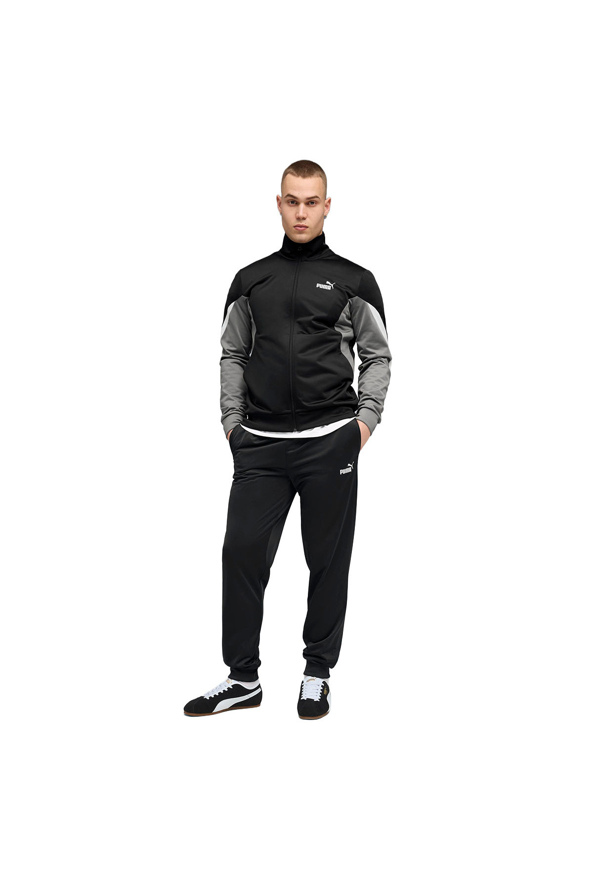Puma Essentials Block Poly Erkek Siyah Günlük Stil Eşofman Takımı 69176701 — مشکی 57-691767-2