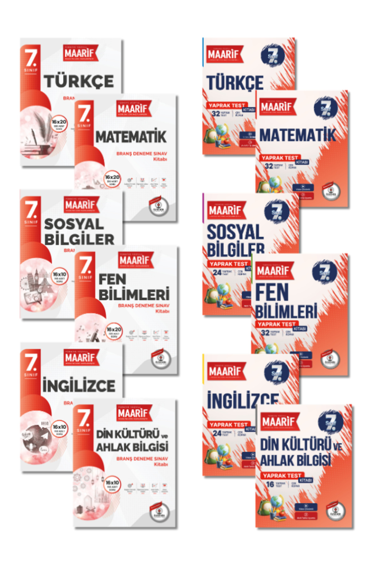 【ぴまる】TRUE計42ml ÖZDEBİR YAYINEVİ 7.Sınıf Tüm Dersler Branş Deneme ve Yaprak Test