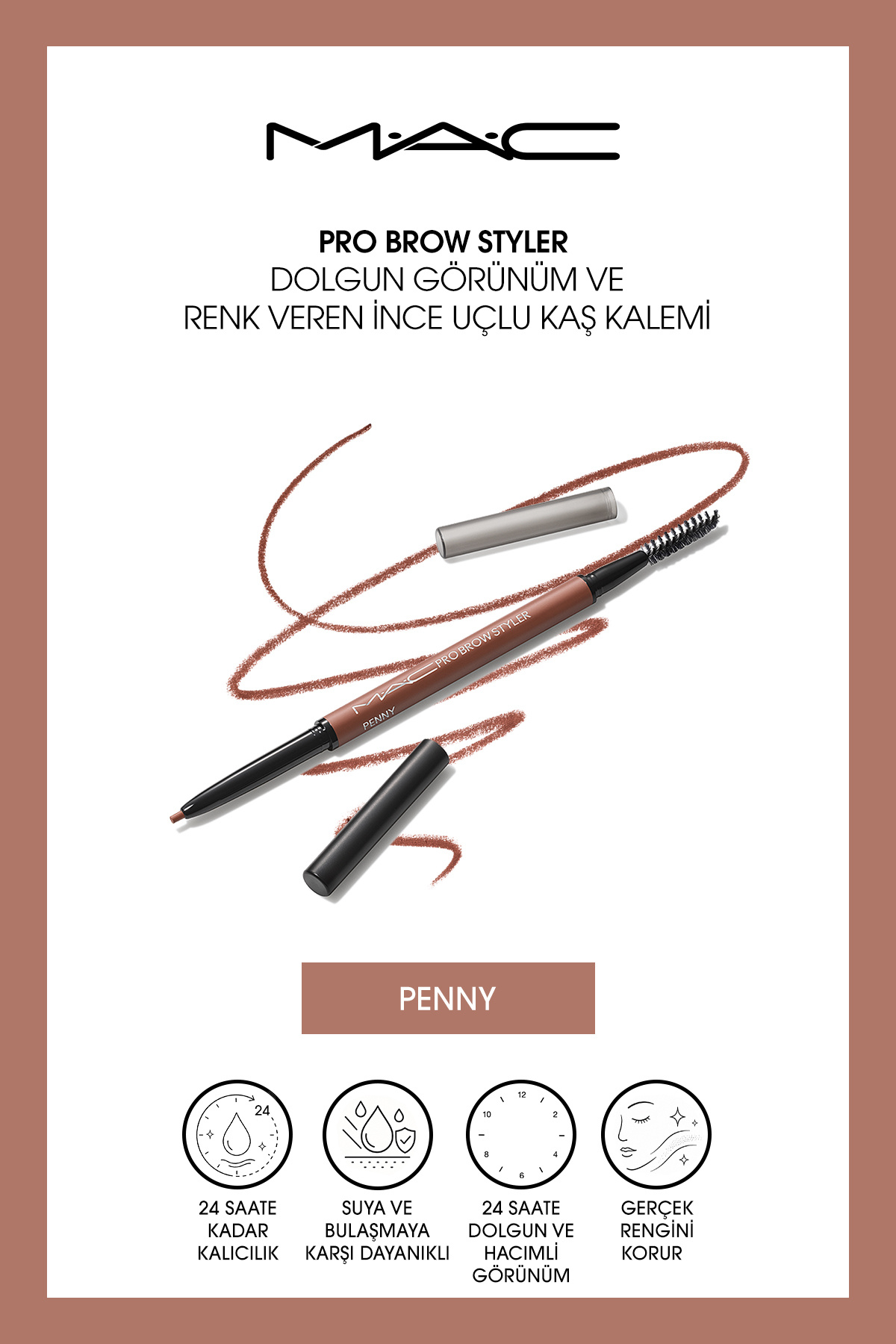 Pro Brow Styler Dolgun Görünüm ve Renk Veren İnce Uçlu Kaş Kalemi - Penny — رنگارنگ 147772