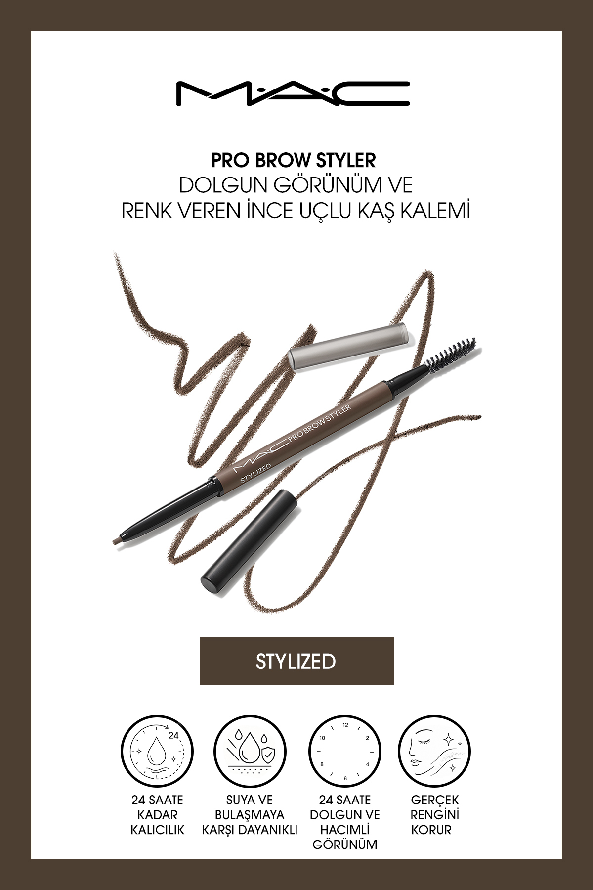 Pro Brow Styler Dolgun Görünüm ve Renk Veren İnce Uçlu Kaş Kalemi - Stylized — رنگارنگ 147772