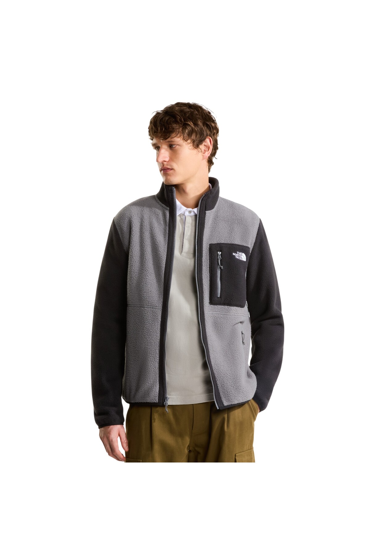 Erkek Gri M Yumiori Full Zip Polar — خاکستری TYC9DE704263AA98E7D4B9100 — تصویر 2 از 6