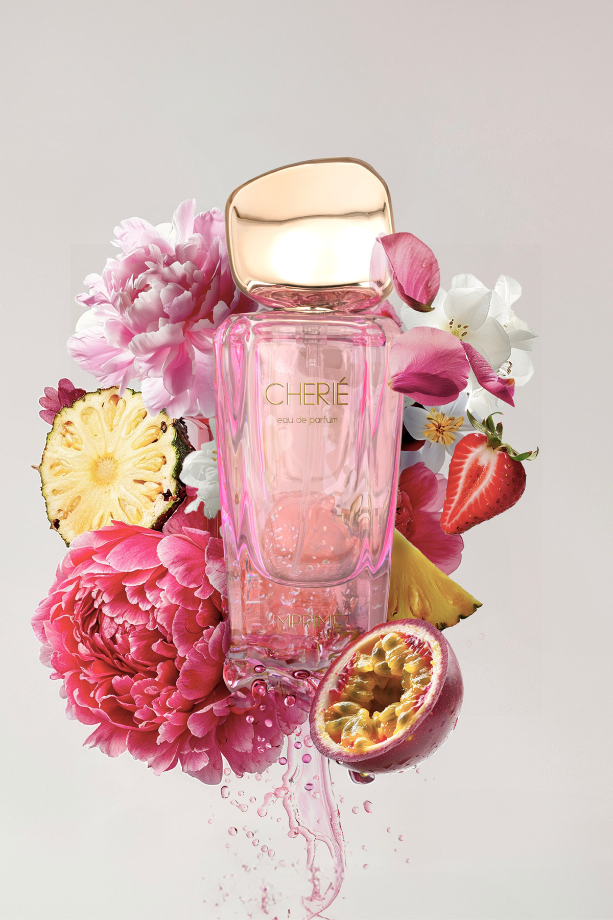 ست ۲ عددی عطر زنانه Cherié Edp 50ml | گلدار و تازه | توت فرنگی، آناناس، شقایق، مگنولیا، یاس، کهربا
