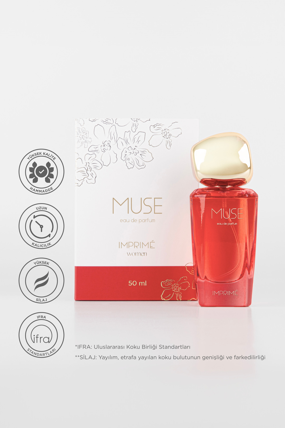 ست عطر زنانه Muse EDP 2 عددی 2 x 50 میلی‌لیتر | گل‌دار، میوه‌ای | انگور فرنگی، اسطوخودوس، یاسمن، وانیل، مشک، کهربا