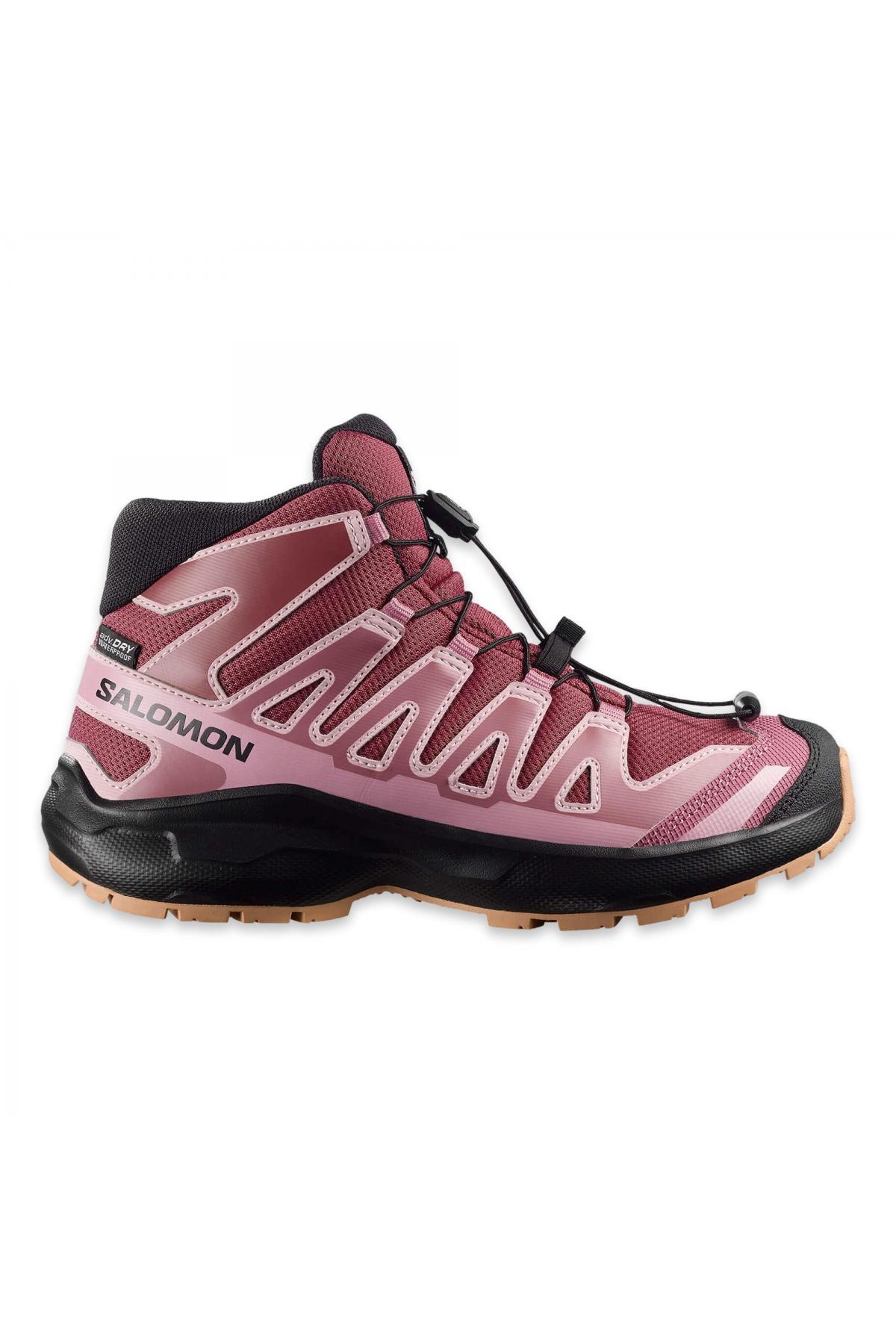 Salomon Universal ピンク スノーボードブーツ Salomon 493030 Xa Pro Mid Wp J Outdoor Pembe Unisex Bot - Fiyatı
