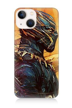 Apple Iphone 13 Uyumlu Black Panther Desenli Silikon Kılıf TKNMGAPH13-4569