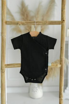 Şile Bezi Bebek Siyah Anvelop Çıtçıtlı Body BEYZ400100