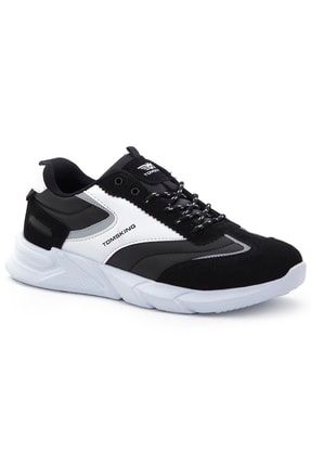 Erkek Siyah Beyaz Sneaker Günlük Spor Ayakkabı 2052 TOMSKING-2052