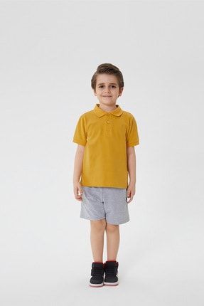 Erkek Çocuk Twins Polo Yaka T-Shirt Hardal 212 LCB 242004