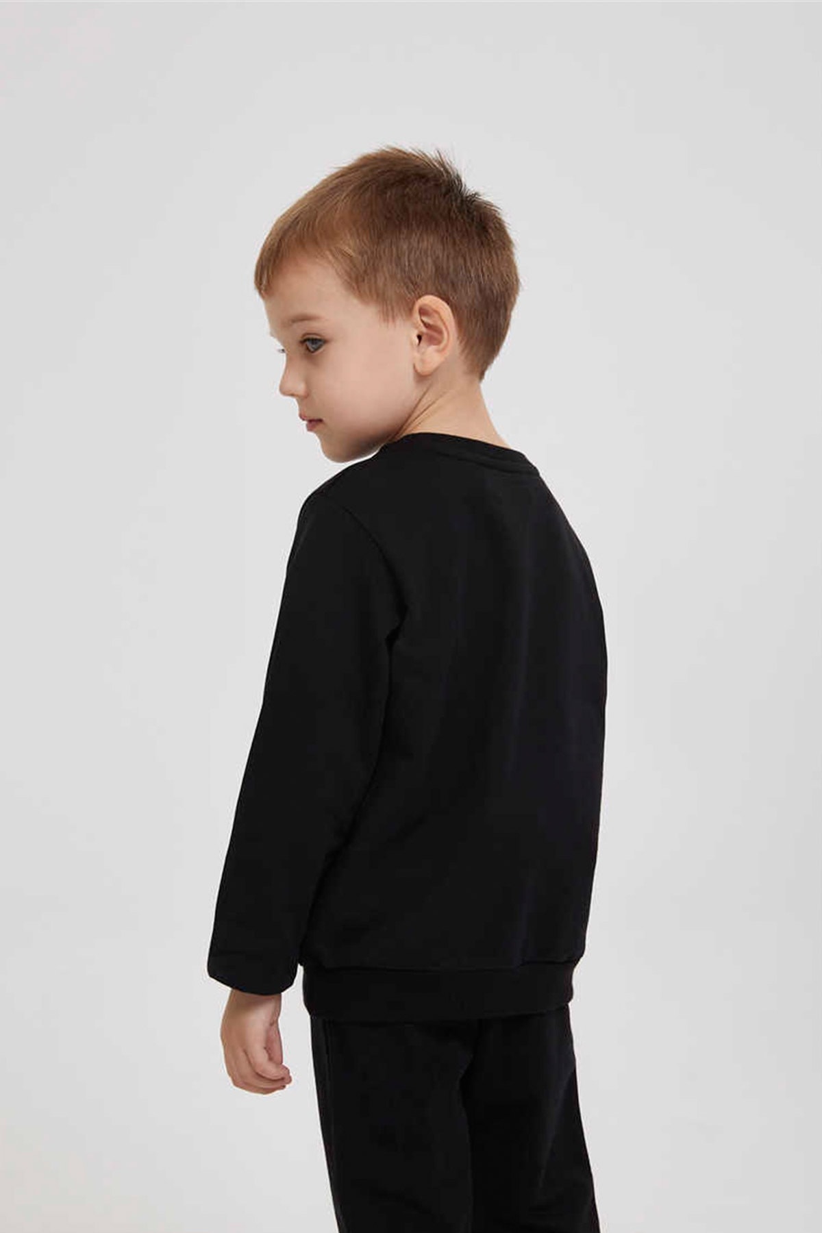 سویشرت پسرانه مشکی Lee Cooper | 201 LCB 241004 اورجینال - تصویر 4