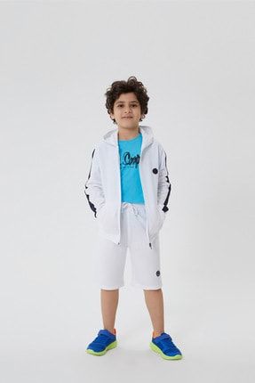 Erkek Çocuk Leo Kapüşonlu Ferm.S-Shirt Beyaz 202 LCB 241001