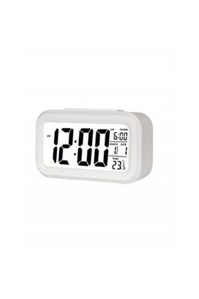 Dijital Masa Saati Fotoselli Alarmlı Işıklı Termometre Takvim Çalar Saat MK-10012