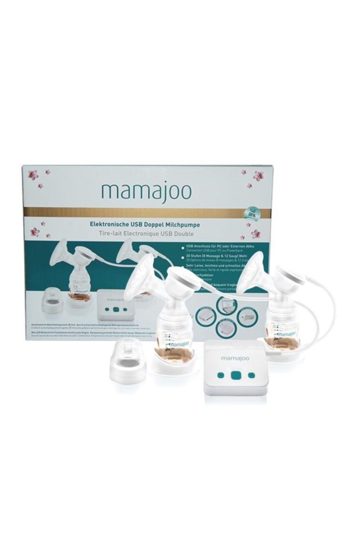 Mamajoo Elektronik Usb Çiftli Göğüs Pompası GN7269