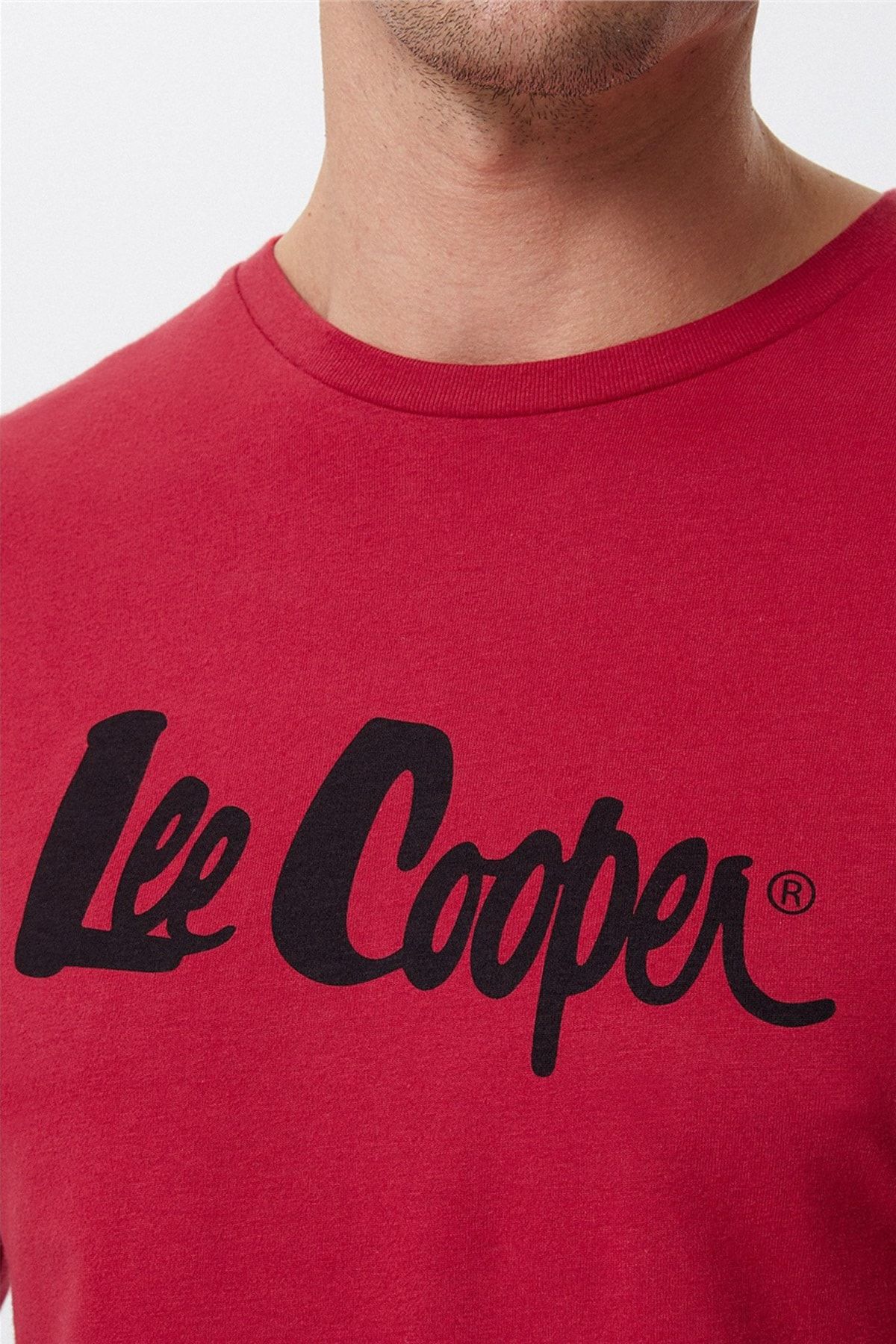 تی شرت قرمز مردانه Zayne O Yaka U.Kol Red 221 LCM 242001 Lee Cooper