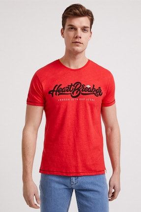 Erkek Heartbreaker O Yaka T-Shirt Mercan 202 LCM 242001