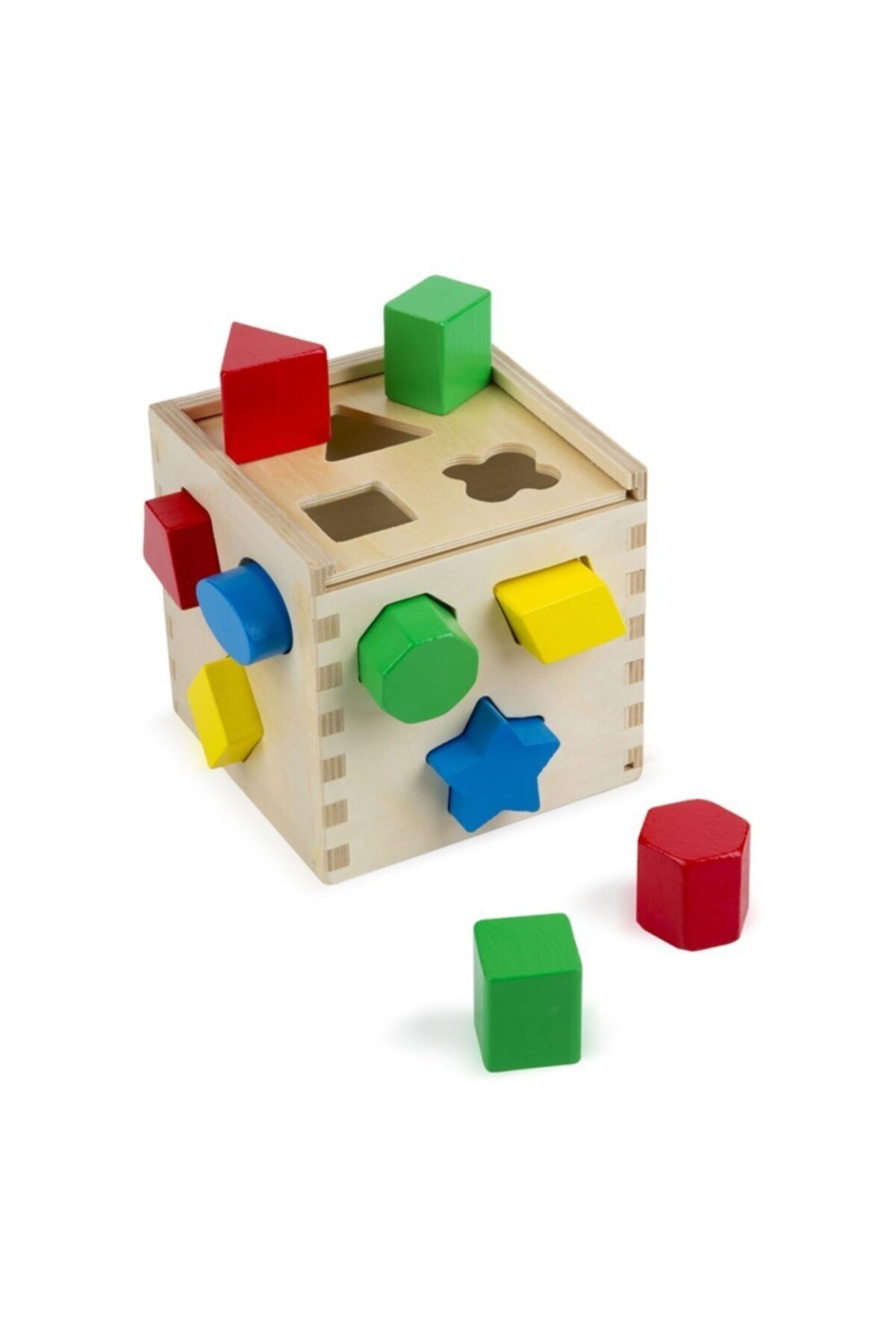 اسباب بازی های آموزشی Melissa Doug پازل شکل مکعب چوبی Melissa & Doug