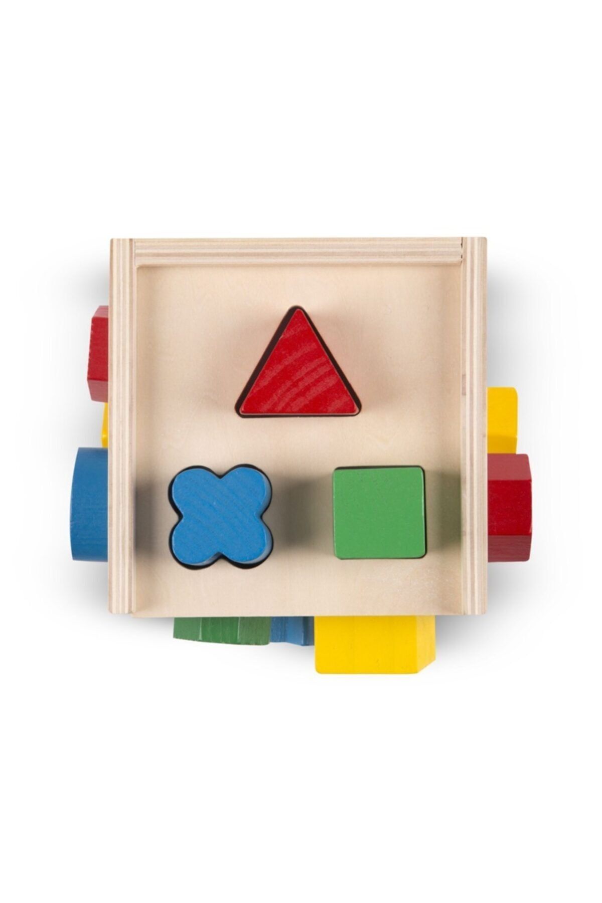 اسباب بازی های آموزشی Melissa Doug پازل شکل مکعب چوبی Melissa & Doug