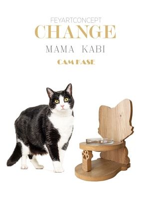 Kedi Mama Ve Su Kabı - Küçük Irk Köpek Mama Ve Su Kabı - Cam Kase - Change Mama Kabı FCCC0003FCCC00010
