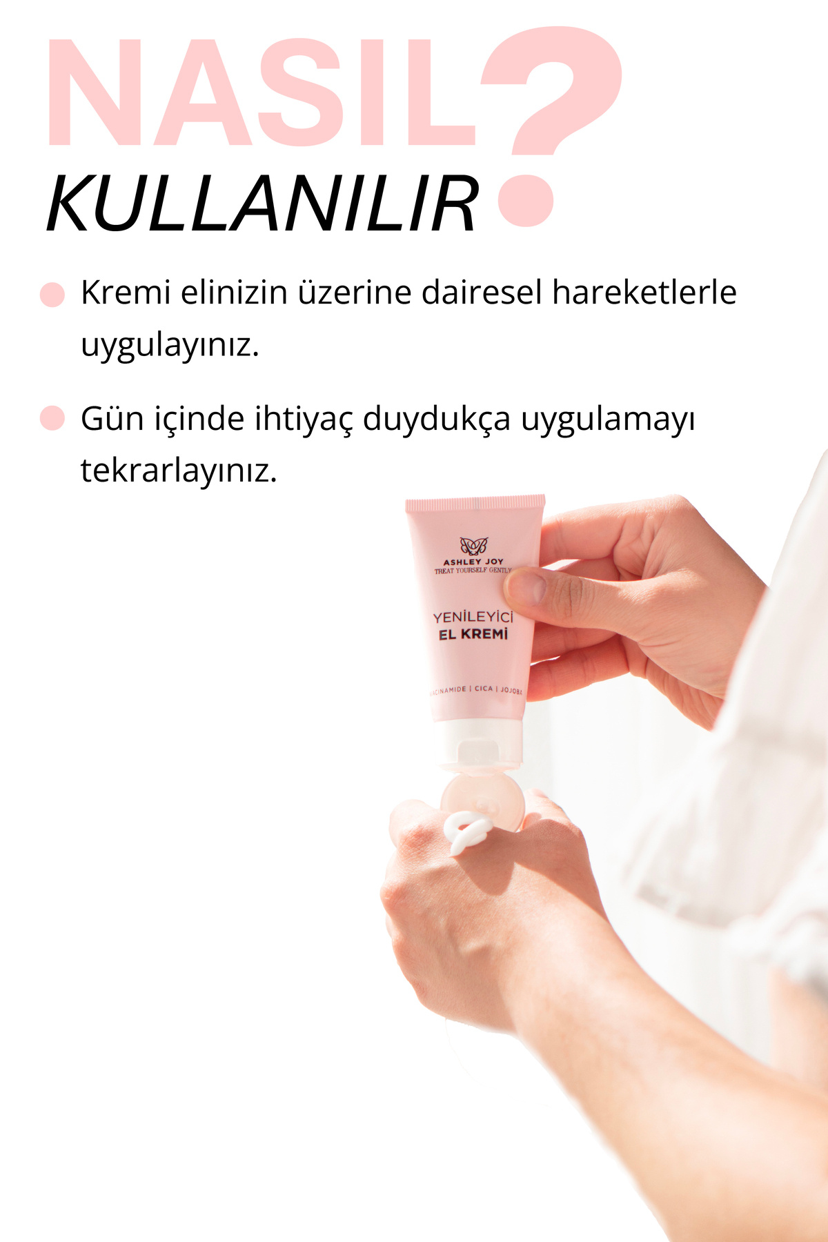 Yenileyici ve Nemlendirici Anti-Aging El Kremi 50 ml - Niacinamide, Cica, Jojoba, Hyaluronik Asit — AJ.02.00023 — تصویر 3 از 7