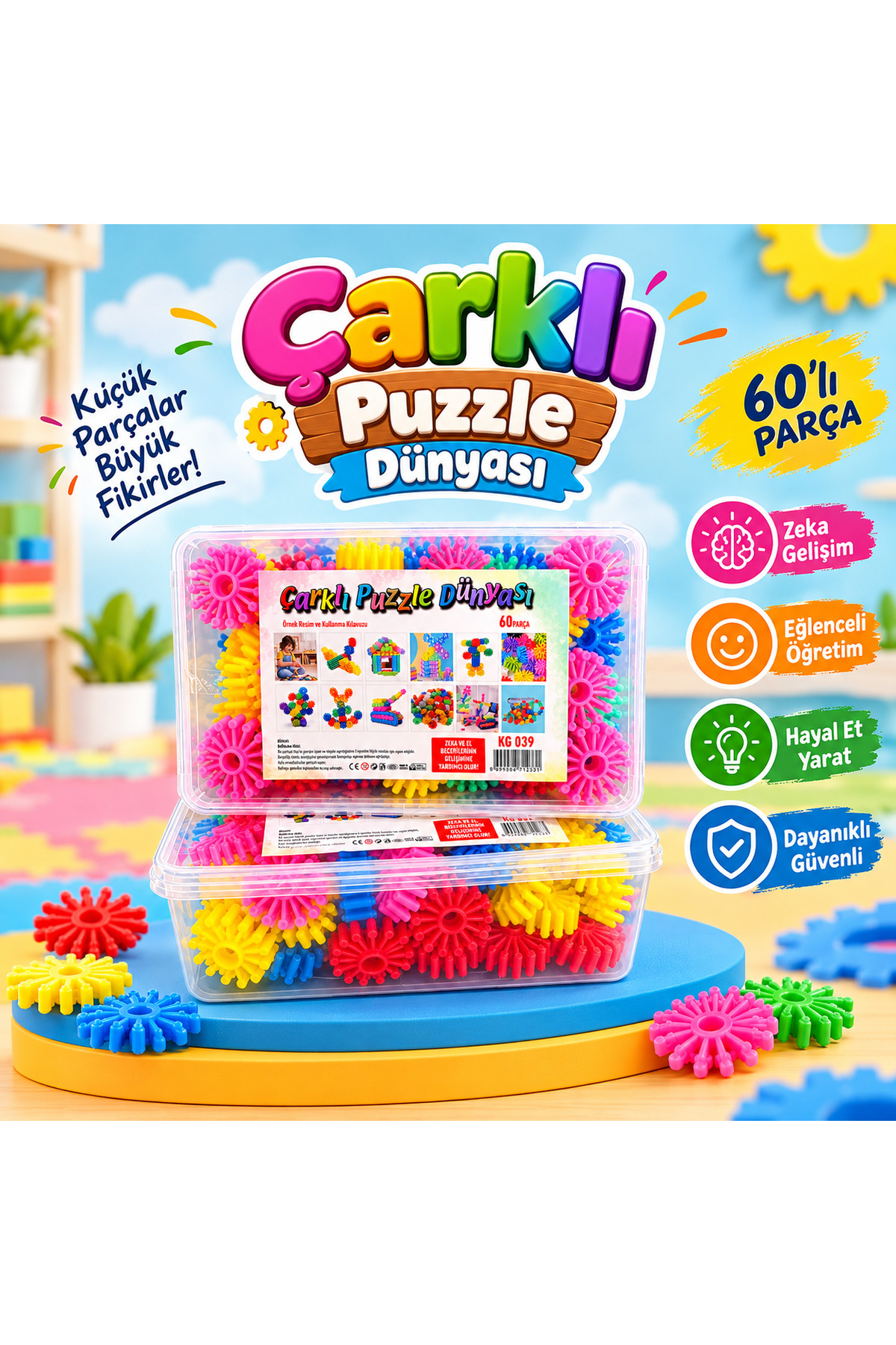 KAYAX 60'lı Çarklı Puzzle - Fiyatı