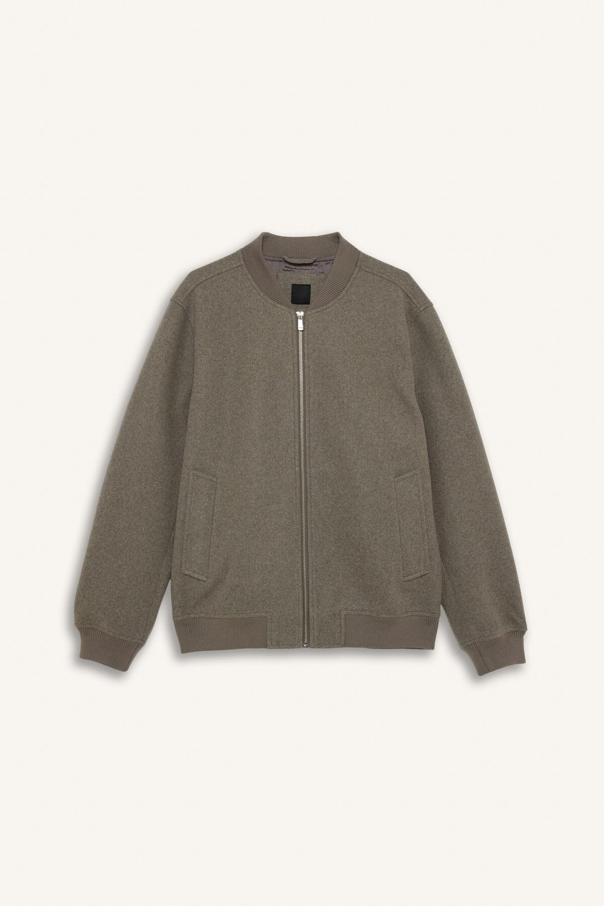 Sıcak Tutan Regular Fit Kolej Yaka Bomber Kaşe Mont F7750AX26SP — قهوه‌ای — تصویر 6 از 7