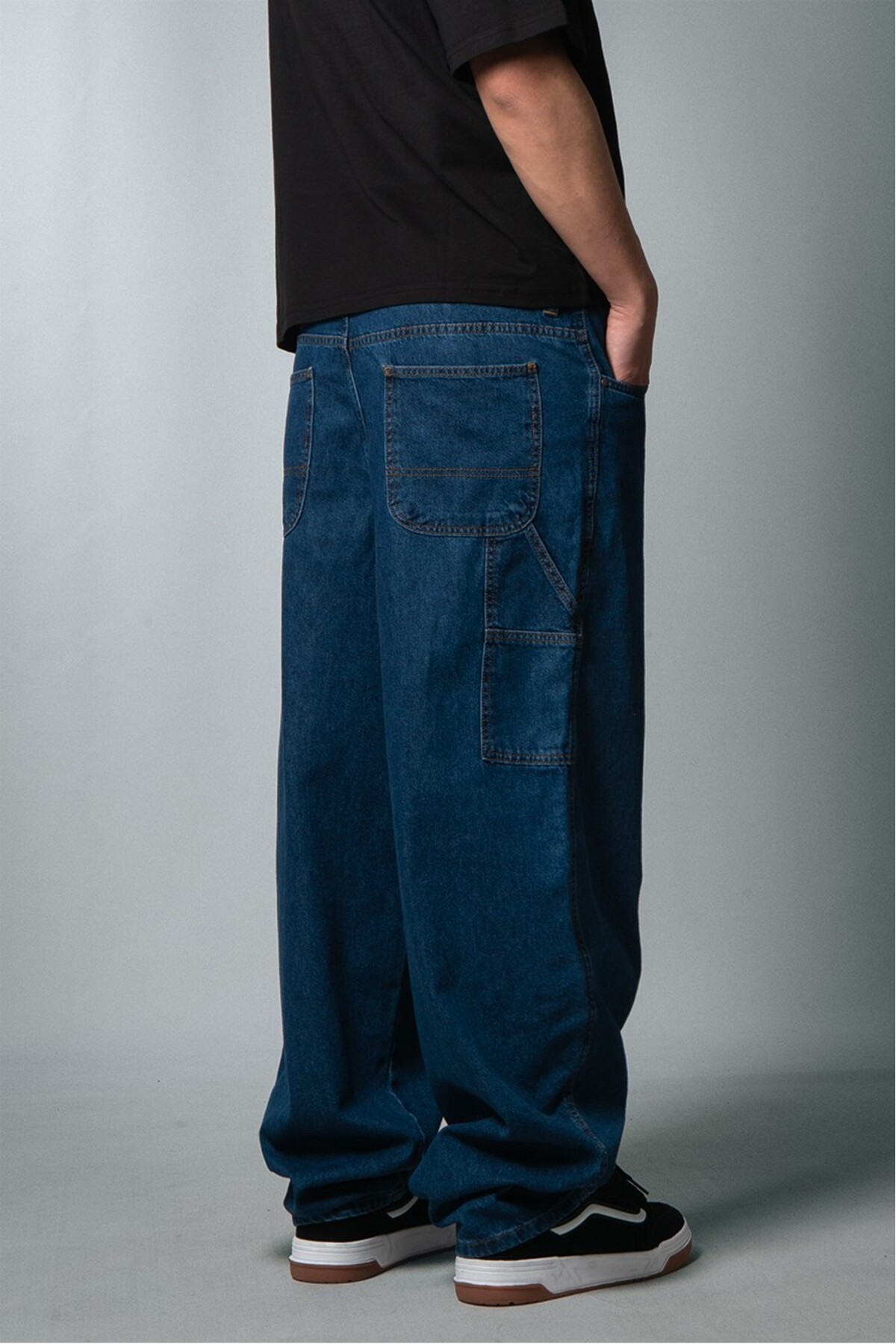 جین مردانه Streetcrafted Blue Carpenter Super Baggy — رنگارنگ CR1017MV — تصویر 5 از 8