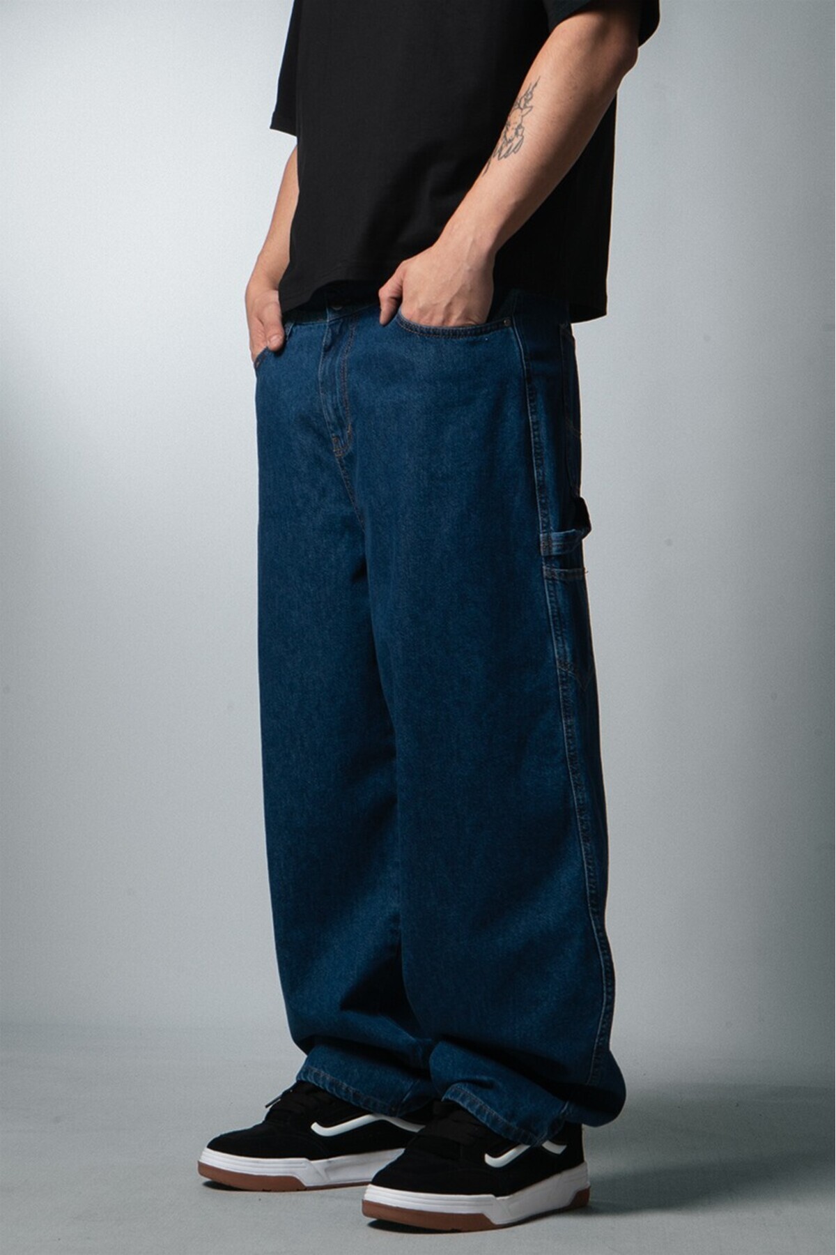 جین مردانه Streetcrafted Blue Carpenter Super Baggy — رنگارنگ CR1017MV — تصویر 2 از 8
